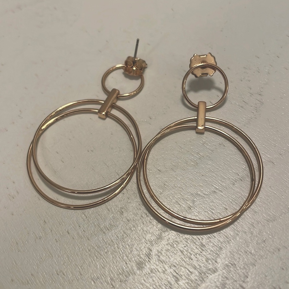 Gorjana Gold Double Hoop Earrings